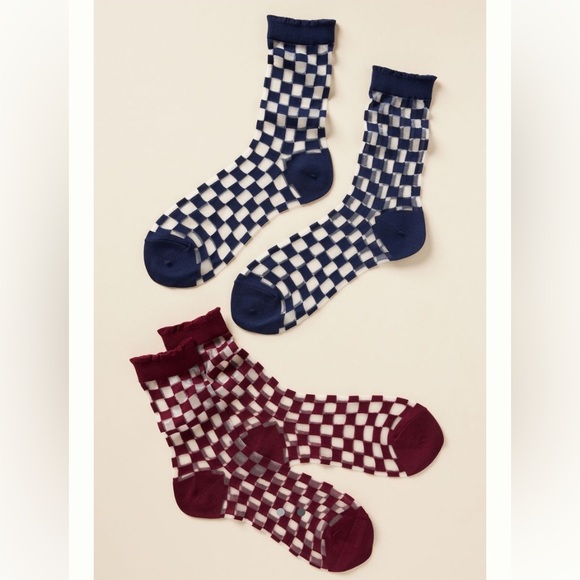 Anthropologie Accessories - Anthropologie Set of sheer socks (2) NWT